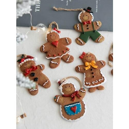 Christmas gingerbread man pendant tree decoration pendant scene decoration props Christmas ornaments