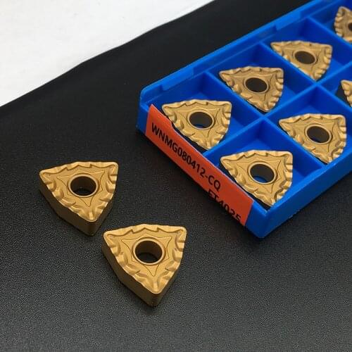 10PCS WNMG080412 CQ FT4025 Lathe Tools High Quality External Turning Tools Carbide Inserts CNC Lathe Cutter Work For Steel