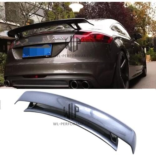 TTS Style High Quality Carbon Fiber Rear Trunk Wing Spoiler Car Styling For Audi TT Car Body Kit 08-14