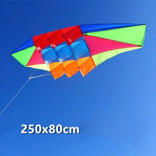Outdoor Toys Kites For Adult And Children Pure Manual 2.5 Meters Power Kite Colorful Cloth Radar Kite Good Flying Kites