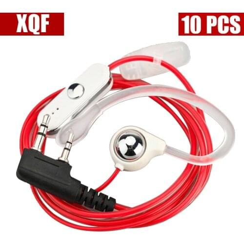 XQF 10PCS NEW!Hot selling earpiece for BAOFENG UV-5R 888S B5 B6 two way radio for KENWOOD walkie talkie