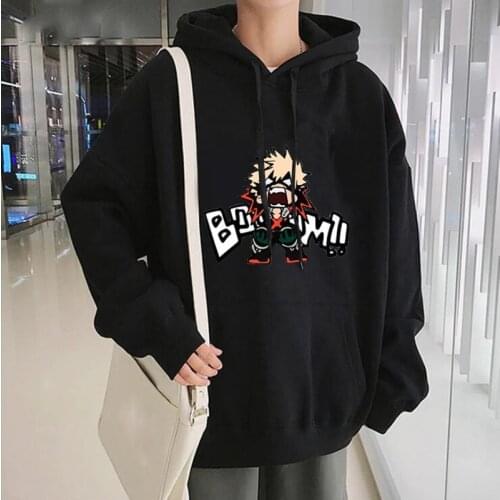 Japanese Anime Kawaii Hoodies My Hero Academia Hoodie Men Boku No Hero Academia Cartoon Graphic Streetwear Sweatshirts Men Hoody