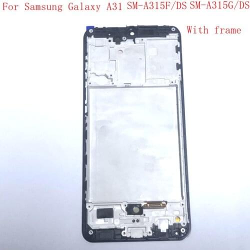 6.4'' Oled For Samsung Galaxy A31 A315 LCD Display Touch Screen Digitizer frame Full SM-A315FN/DS SM-A315Y/DS SM-A315F/DS