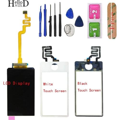 LCD Display For iPod Nano 7 7th Gen LCD Digitizer Assembly Digitizer Parts For ipod Touch Screen Sensor Tools 3M GLue