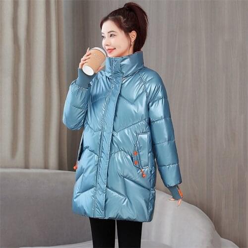 Winter Coat Women Beige 7 Colors M-3XL Plus Size 2020 New Cotton Jackets Fashion Black Thick Fur Collar Hooded Warmth Tops JD975