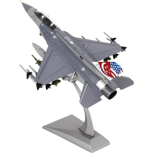 1/72 Diecast Fighter Jet F16D Fighting Falcon Airplane Model Building for Home Office Decor