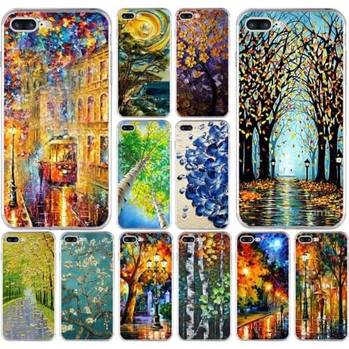 148H Super Hot Painting Tree Soft TPU Silicone Cover Case For Apple iPhone 6 6s 7 8 plus Case