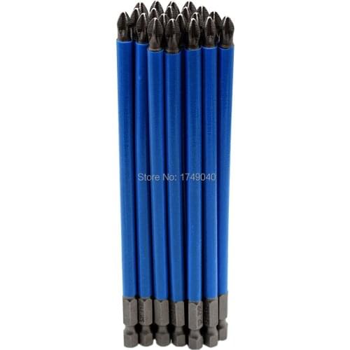 20pcs Anti Slip Magnetic Screwdriver Bit Quick Release 1/4" Hex Shank Screw Driver Bit 150mm PH2 Phillips Screwdriver Bits Set