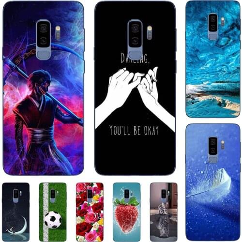 For Samsung Galaxy S9 Plus S965 S9Plus S9+ S 9 G960F Case Cartoon Pattern Soft TPU Cover Coque Animal Flower Shell