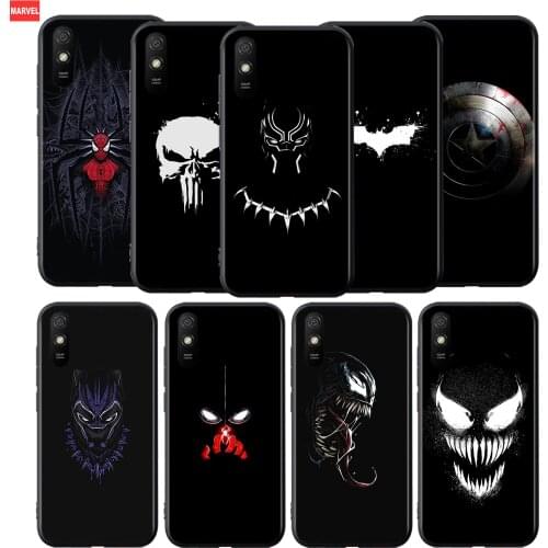 Silicone Cover Marvel Dark For Xiaomi Redmi 9T 9 9C 9A 9AT 9i 8 8A 7 6 Pro 7A 6A 5 5A 4X Plus Phone Case