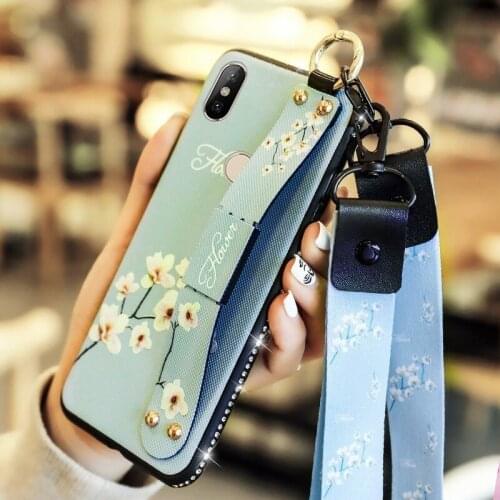 Flower For Xiaomi redmi note 7 Case note4X 5 plus 6 pro Glitter Diamond Luxury Brand Jewelled Cover Capa For xiaomi redmi 6a