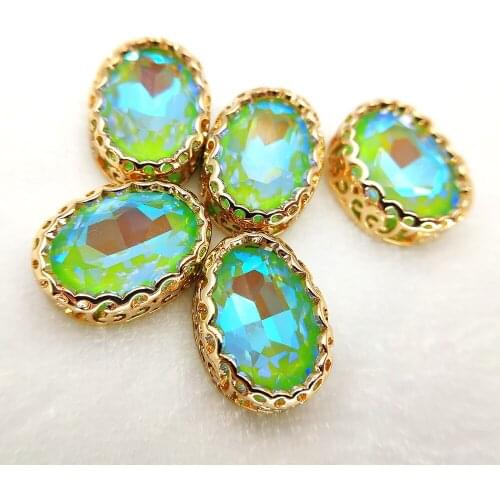 Nest Claw beads DIY Garment fabrics Set gems Golden Base glass Garment Beads Clothing beads handmade accessoire needlework