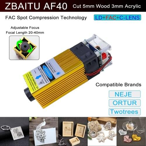 Lifting frame combination, 40W Laser Module, Laser Head, Use any model, High power cutting and engraving, 10000 hour life time