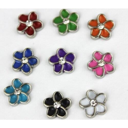 Hot Selling 50pcs/lot Mix Crystal Stapelia Floating Charms Living Glass Memory Lockets Floating Charms DIY Jewelry Accessory