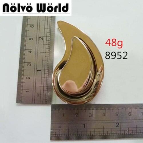 10pcs 40*64mm light gold Personalized Water Drop shape alloy twist turn lock