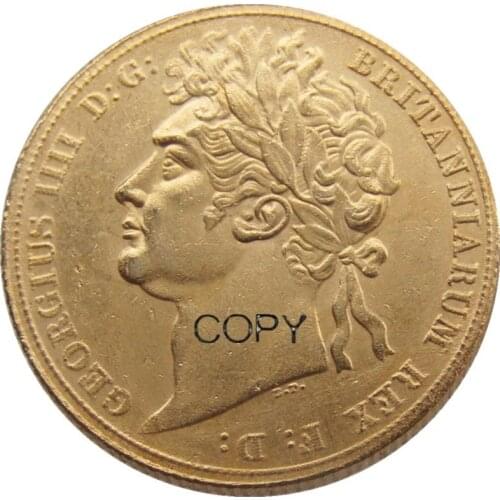 1823 EF Great Britain George IV IIII Gold Full Sovereign Gold Plated Copy Coin