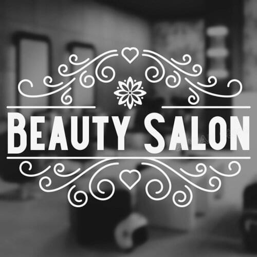 Beauty Quote Wall Sticker Barber Shop Nail Art Design Manicure Salon Wall Decal Vinyl Home Decor Sofa Background Decals Z723