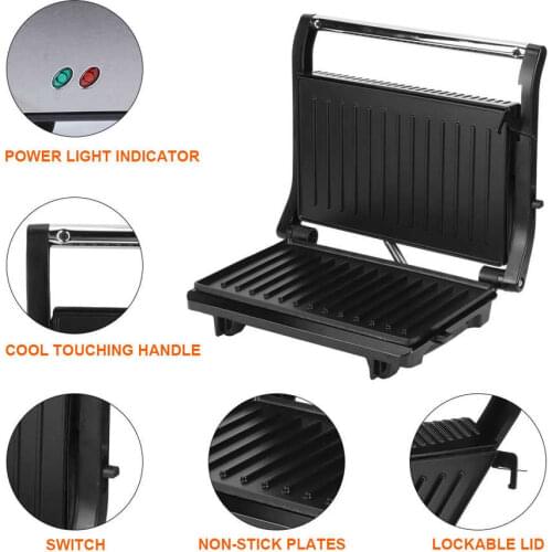 Korean grill Multifunctional Household Grill Smokeless Barbecue Machine Breakfast Machine Double Heating Barbecue Stove