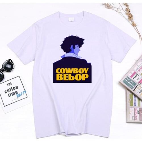 Fashion Cool Cowboy Bebop Spike Spiegel Women T-shirt Popular Japan Anime Otaku Tops Cotton Casual Loose Tees Harajuku Camisetas