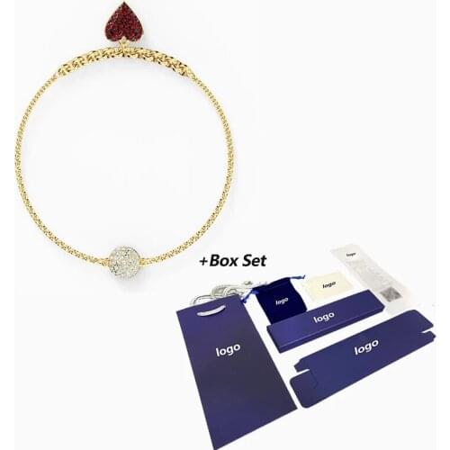 New COLLECTION HEART STRAND Bracelet Exquisite Red Heart Decoration Female Elegant Luxury Jewelry Gift