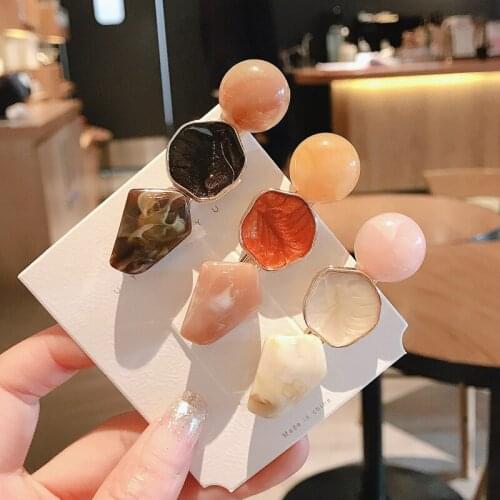 New Retro sweet bangs top clip small fresh hair clip simple side clip hairpin word clip girls Women for accessoires headdress