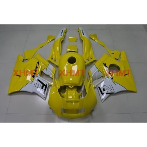 For CBR 600 F2 1991 - 1994 Fairings CBR600 F2 91 92 Plastic Fairings CBR600 F2 1992 Yellow White Motorcycle Fairing