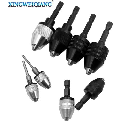 0.3-8.5mm Drill Chuck Keyless Hammer Drill Chuck Adapter & Spiral 3-Jaw Connector Power Tool Accessories