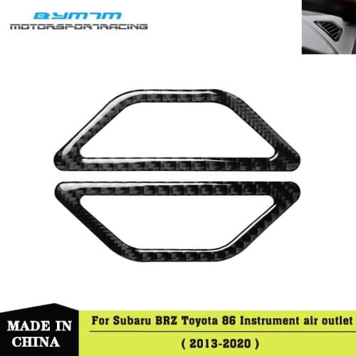 Real Carbon fiber Instrument panel air outlet sticker interior Car accessories For TOYOTA 86 Subaru BRZ 13-20