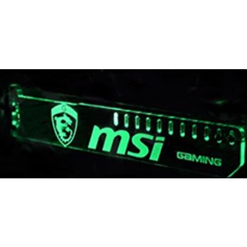 Extended Version Green For msi GAMING LED Luminous Computer Main Box HIS Water cooled Graphics Cards Support Frame Display Card