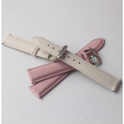 Genuine Leather Watchbands Watches Belt 14mm 16mm 18mm 20mm Women Men Cowhide Watch Bands Straps Watch Accessories smooth soft