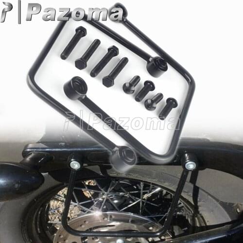 Motorcycle Saddlebag Steel Bracket Holder Saddle Bags Support For Harley Softai Slim FLSL Street Bob FXBB # 90201777 2018-2021