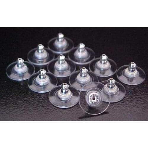 100 pcs earrings silver metal plug stud stoppers post backs backing jewelry accessory stud earrings