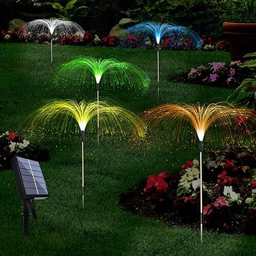 Solar Fairy Light Solar Energy Christmas Home Landscape Lamp Creative Fairy Bouquet Dandelion Lights Wedding Xmas Decor 3 Style