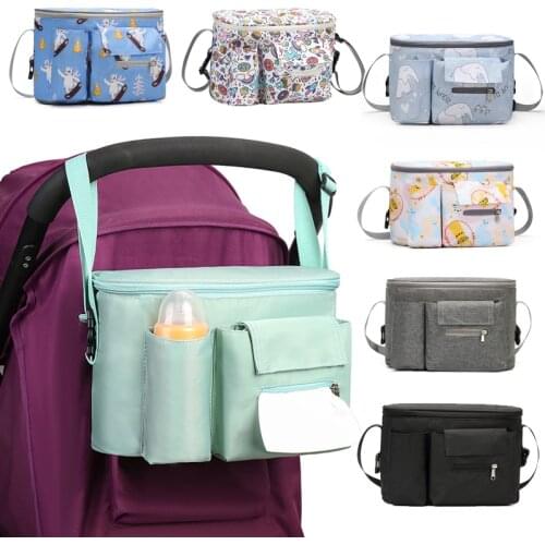 Baby Stroller Bag Large Capacity Diaper Bags Outdoor Travel Carriage Mommy Bag Infant Care Organizer Diaper Bag Backpack