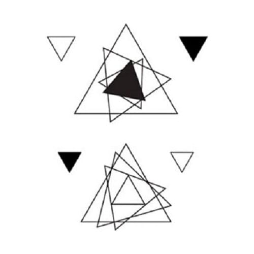 45MM×60MMDIY dark tattoo stickers waterproof long-lasting sexy men and women rotating triangle degeneration