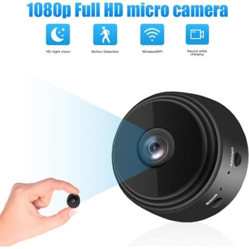 Wifi IP Mini Camera APP Remote Monitor Home Security 1080P Aluminium Alloy Camera IR Night Magnetic Wireless Camera