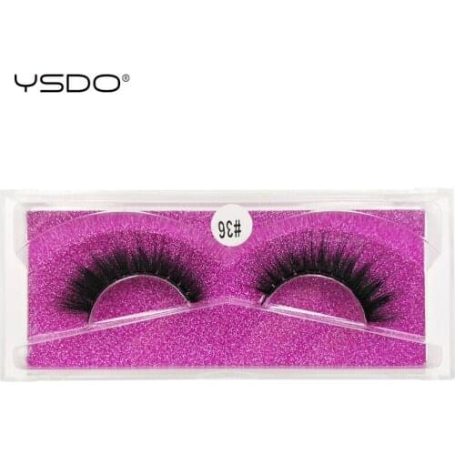 YSDO 1 pair eyelashes fluffy lashes hand made 3d mink lashes natural long eyelashes false lashes mink eyelashes 3d eyelashes 36P