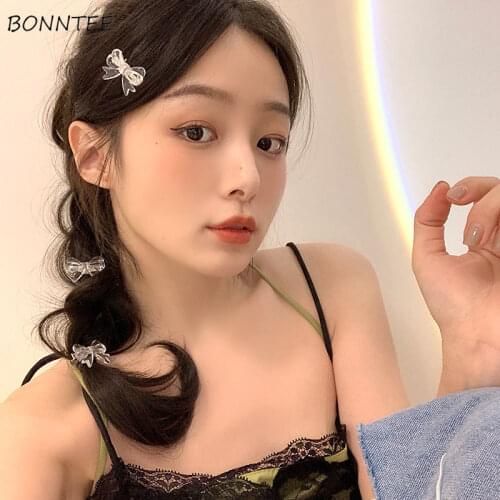 Hair Clip Women Simple Solid Fashion Sweet Leisure Design Accessories for Lady Prevalent Kawaii Korean Style Streetwear Daily