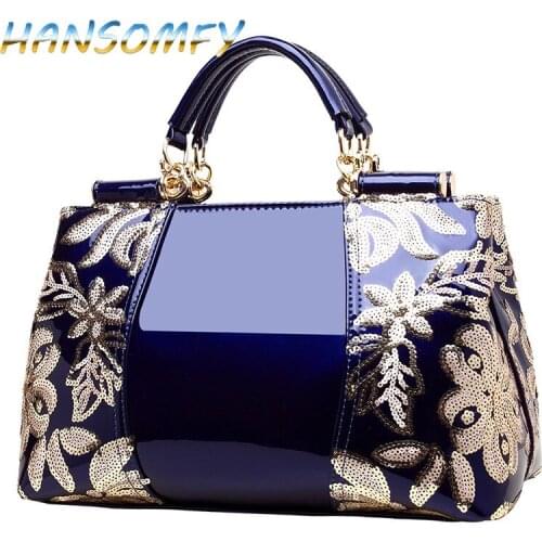 Women bags High-end counters leather patent leather handbags womens handbags shoulder bags luxury famous brand MX-64