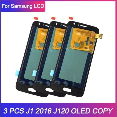 3 Piece/lot LCD For Samsung Galaxy J1 2016 J120 J120F J120M J120G J120DS LCD Display Touch Screen OLED COPY Replacemen