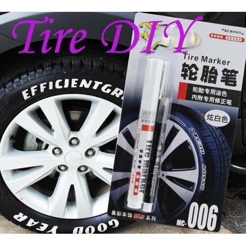 10ML car accessories Tire Permanent Paint Marker Pen Car Tyre Rubber Waterproof Oil Based Car Paint Pen Waterproof