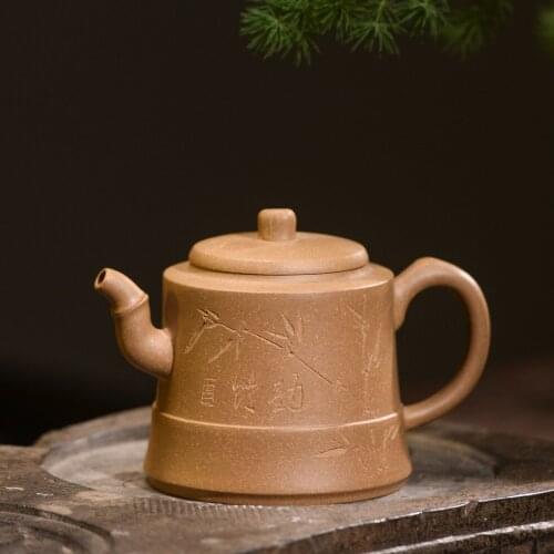 210ml Zisha pot handmade Oolong Tea Teaware Yixing Purple Clay Teapot Authentic Famous Old Section Mud Jingzhu Tea Set