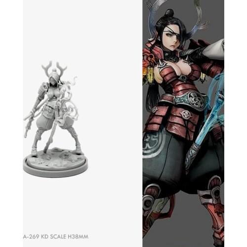 38MM Resin model kits figure beauty colorless and self-assembled A-269