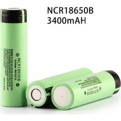 Original New 18650 3.7V 3400mah Lithium Rechargeable NCR18650B Battery Flashlight,Horizontal Marking Device,Loudspeak Batteries