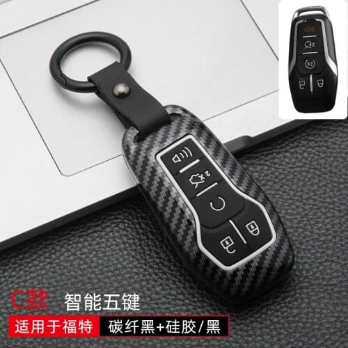 ABS Car Remote Key Cover Case For Ford Mustang Fusion F-450 F-550 Edge Expedition Explorer F-150 For Lincoln MKX MKC MKS