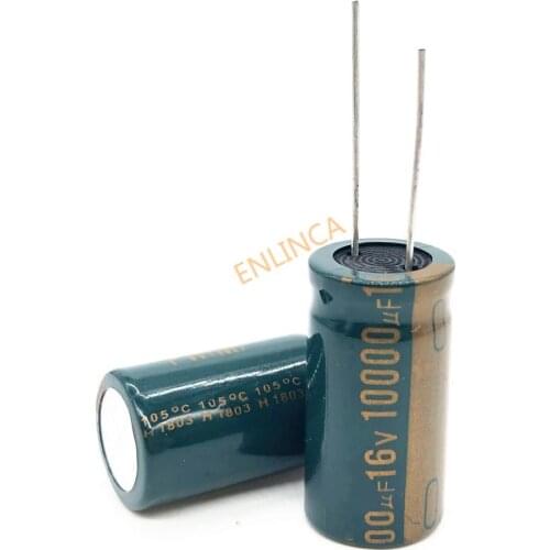 1pcs 16V 10000UF 16*30 high frequency low impedance aluminum electrolytic capacitor 10000uf 16v 20