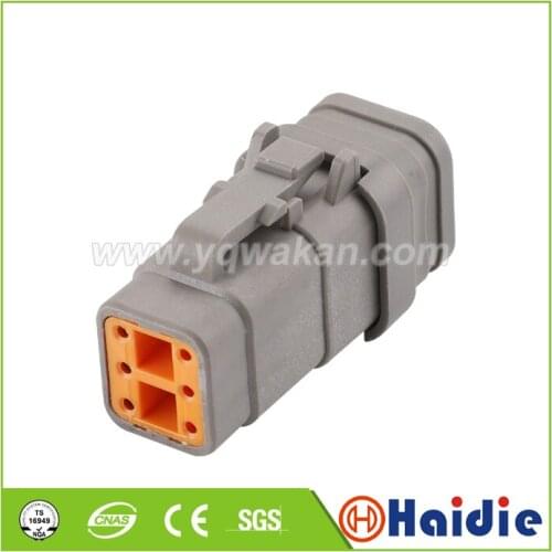 Free shipping 5sets 6pin female auto electric waterproof plug plastic cable cable connector HD0610YA-1-21