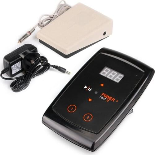 Original Digital Power LCD Display Tattoo Power Supply Kit with Foot Digital Tools Tattoo Kits for Permanent Makeup Eyebrow