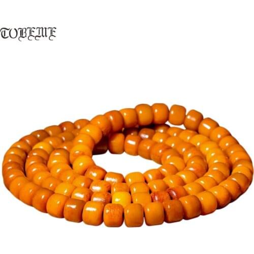 Handcrafted Old Tibetan Yak Bone 108 Beads Buddhist 108 Prayer Beads Bracelet Tibetan Bone 108 Beads Mala