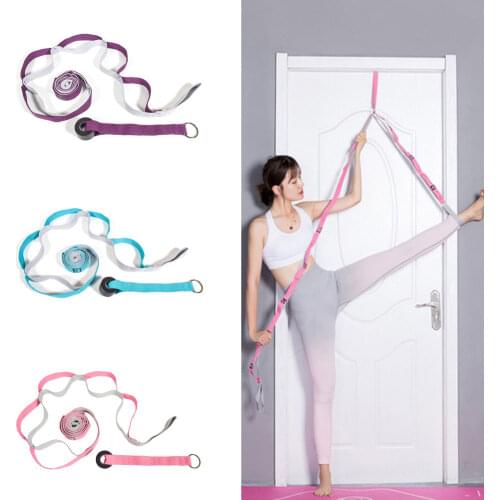 2.4M Yoga Stretch Band Yoga Rope Lacing Band Back Iyengar Auxiliary Stretch Band Shoulder Hunch Open Shoulder Yoga Band